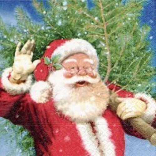 Cocktail Napkin - Here Comes The Tree