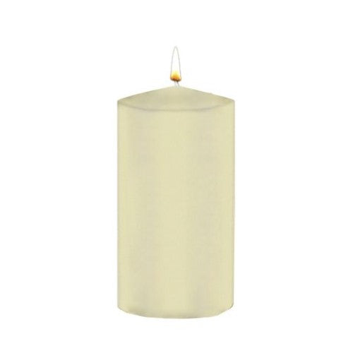 Waxglo Candle - 75x150mm UNWRAPPED CYLINDER -CREAM