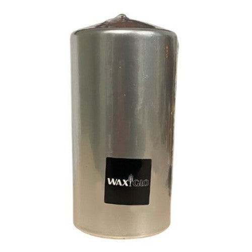 Waxglo Candle - 75x150mm Cylinder -Metallic Silver