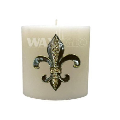 Waxglo Candle - Metal Fleur De Lis Candle Pin -Brown