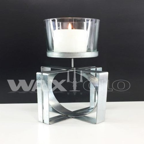 Waxglo- 340mm High Zinc Iron Holder W Glass Hold