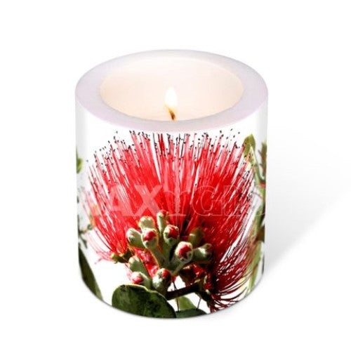 90mmx100mm Lantern Candle -Pohutukawa