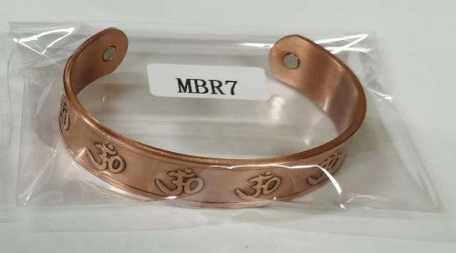 Magnetic Copper Bracelet - Om