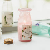 Scented Milk Jar Candle Melody Cherry Blossom 90g. Burns up to 14 hours.