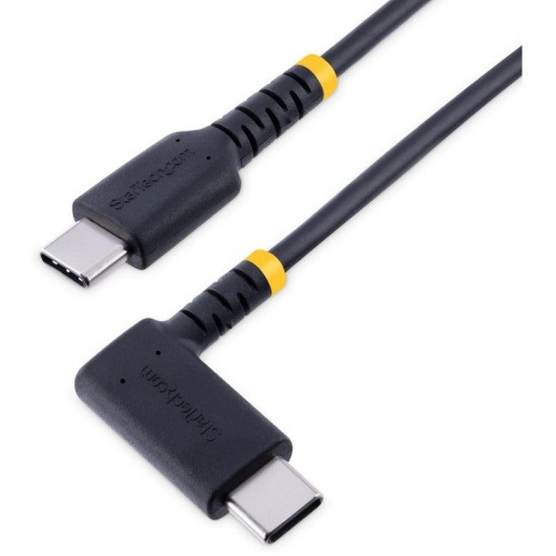 Premium 1ft USB C Right Angle Charging Cable - 60W PD 3A Heavy Duty & Fast Charge