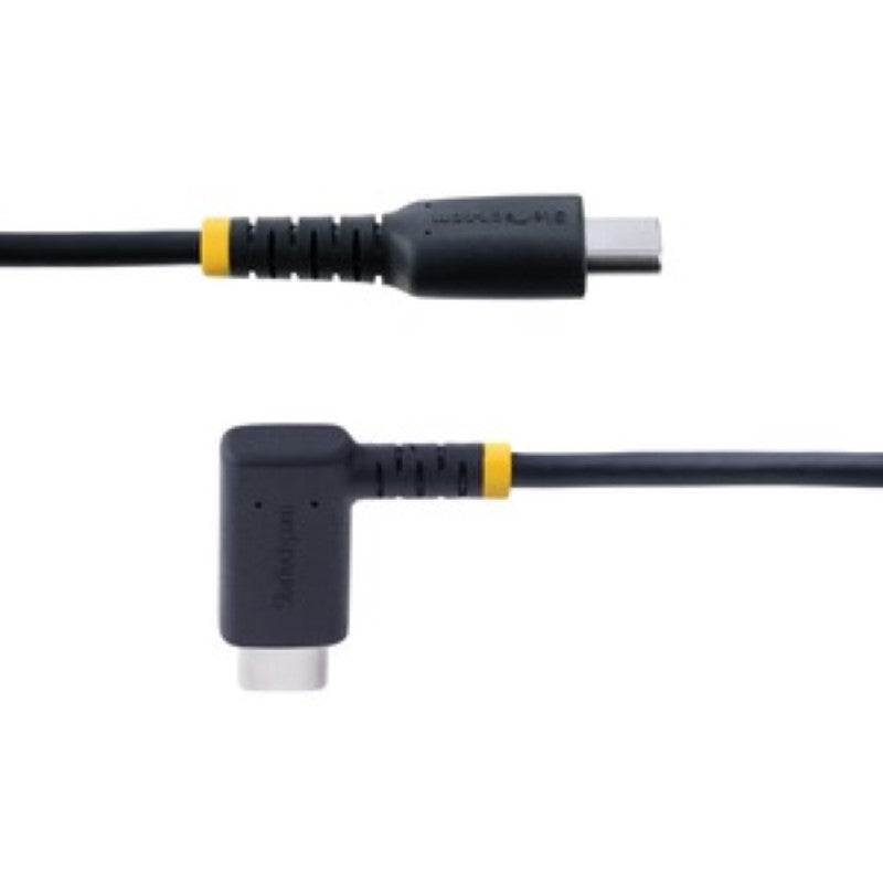 Premium 1ft USB C Right Angle Charging Cable - 60W PD 3A Heavy Duty & Fast Charge