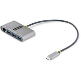 Smartfox AU USB 3.2 Type C Hub with Gigabit Ethernet - 3 USB-A Ports - Portable and Compact
