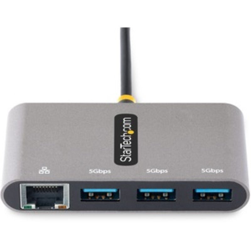 Smartfox AU USB 3.2 Type C Hub with Gigabit Ethernet - 3 USB-A Ports - Portable and Compact