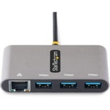 Smartfox AU USB 3.2 Type C Hub with Gigabit Ethernet - 3 USB-A Ports - Portable and Compact