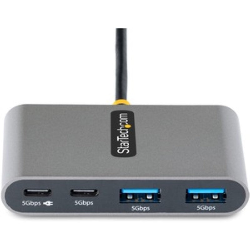 4-Port USB-C Hub with 100W Power Delivery, 2 USB-A & 2 USB-C Ports, 5Gbps Speed