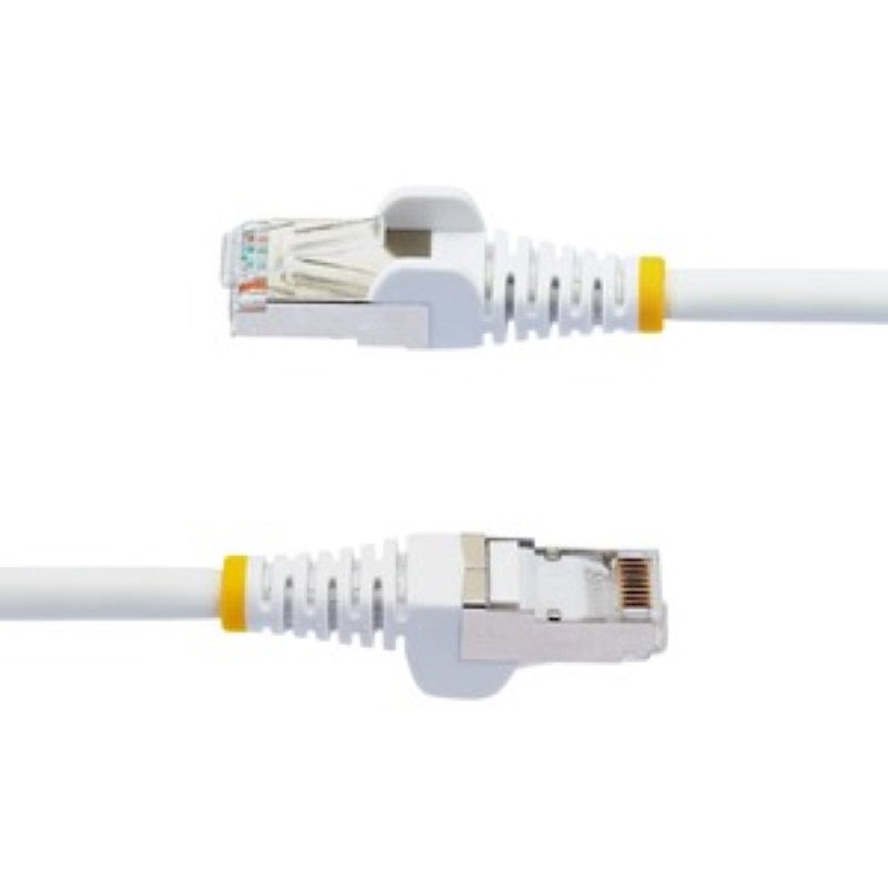 5m CAT6A LSZH Ethernet cable with 10Gbps speed, PoE support, and snagless RJ45 connectors for secure networking.