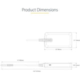 Smartfox AU 4-Port USB-C Hub with 5Gbps Data Transfer, Auxiliary Power & Compact Design
