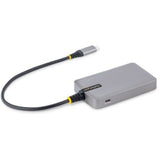 Smartfox AU 4-Port USB-C Hub with 5Gbps Data Transfer, Auxiliary Power & Compact Design