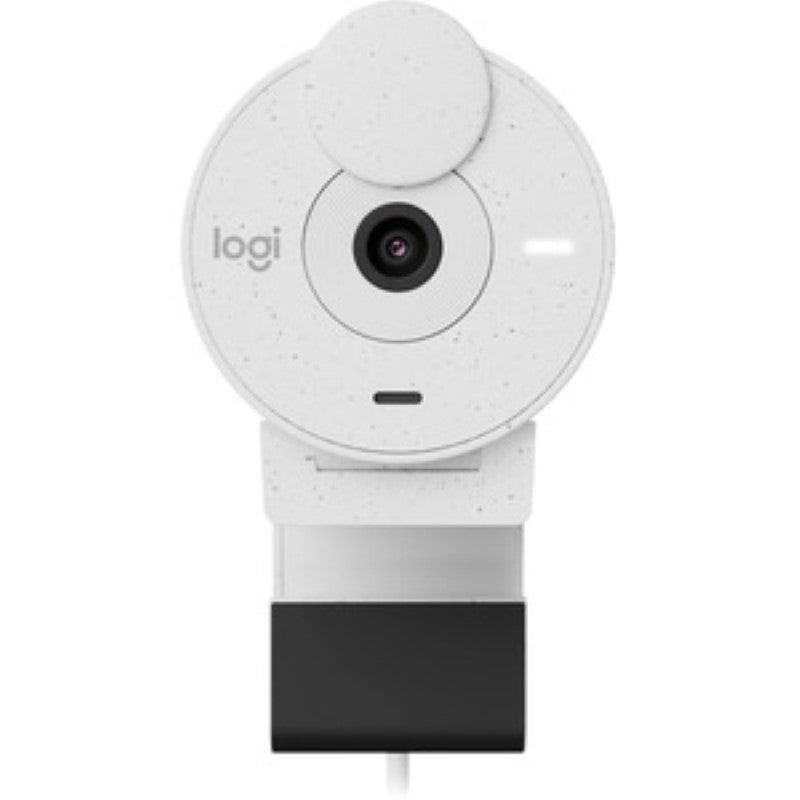 Logitech BRIO 300 Webcam - 1080p HD - USB-C - Auto Light Correction - Off White - 2MP