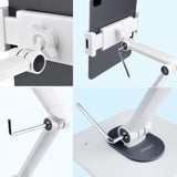 Universal Adjustable Tablet Stand for Desk & Wall, Ergonomic Holder up to 1kg, Fits 7.9-12.9in