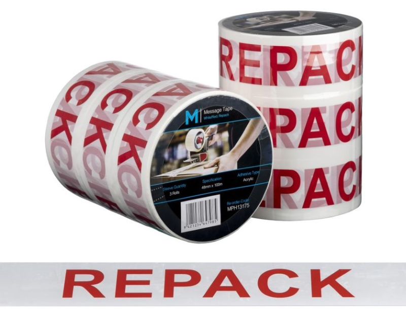 Message Tape Repack - , 48mm x 100m (Pack of 36)