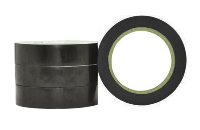 PVC Electrical Insulation Tape - Black, 18mm x 20m x 180mu (Pack of 192)