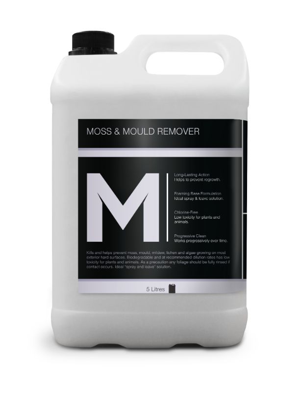 Moss & Mould Remover - Clear, 5L Refill Bottle