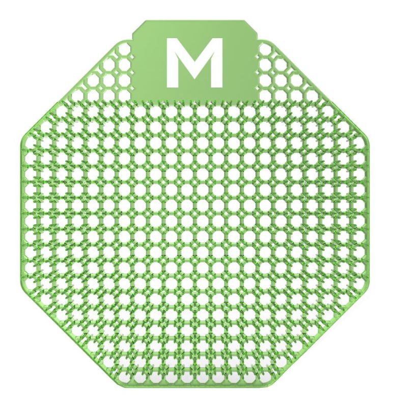 Scented Urinal Screen - Green, Cucumber Melon