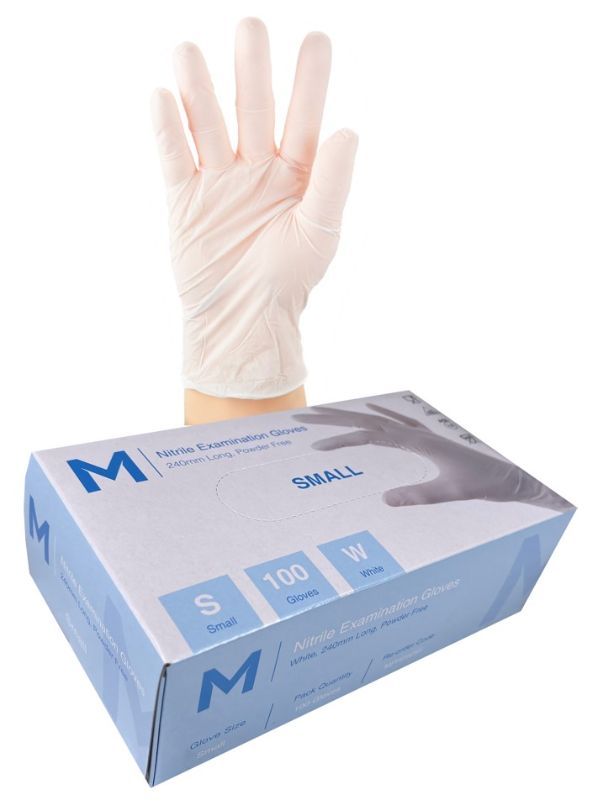 Nitrile Examination Gloves Powder Free -  S, 240mm Cuff, 5.0g (Box of 1000)
