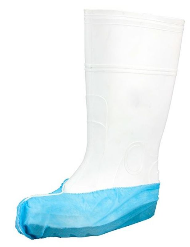 Polypropylene Shoe Covers - Blue, 200mm x 400mm, 25gsm (Pack of 600)