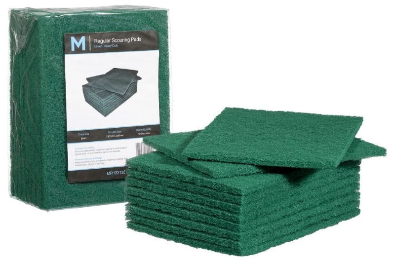 Regular Scouring Pad - Green, 150mm x 200mm x 8mm (Pack of 80)