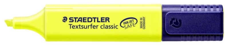 Staedtler Classic Highlighter - Yellow, Chisel Tip (Pack of 10)