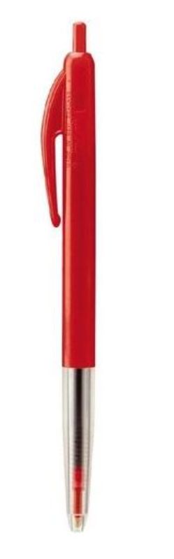 Bic Clic Ball Point Pen - Red, Medium 1.0mm Tip (Pack of 10)