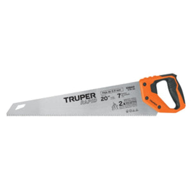 HAND SAW RAPID CUT 7 POINT 500MM 101869 TRUPER