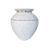 Lombok Urn - Ivy Dappled Whitewash Large (40 x 43cm)