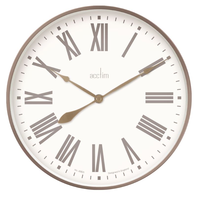 Wall Clock - Acctim Northfield Taupe/Champagne (50cm)