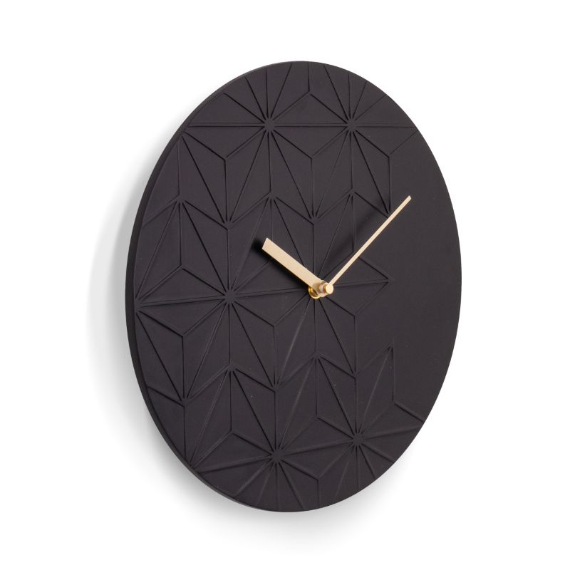 Wall Clock - Acctim Chloe Resin Black (30cm)
