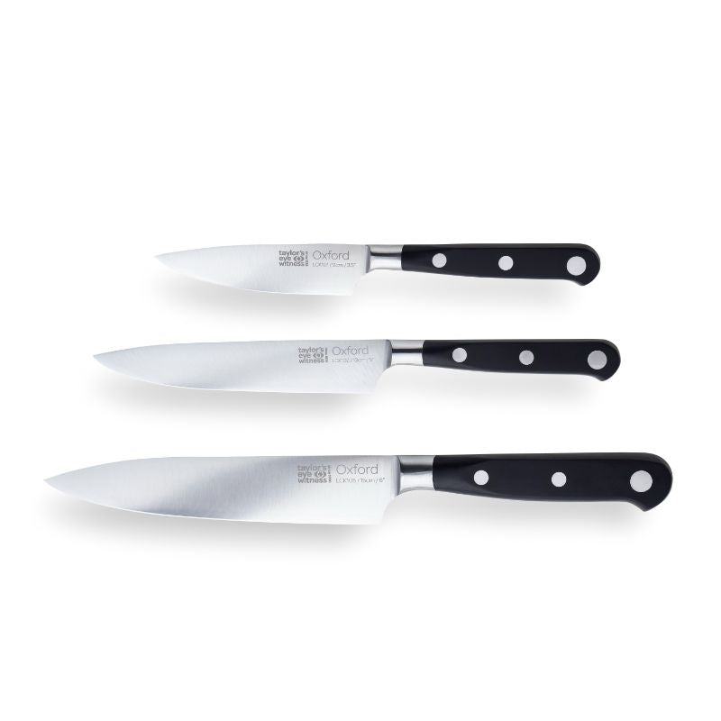 Knife Set - Taylors Oxford Stainless Steel Rivets (3pcs)
