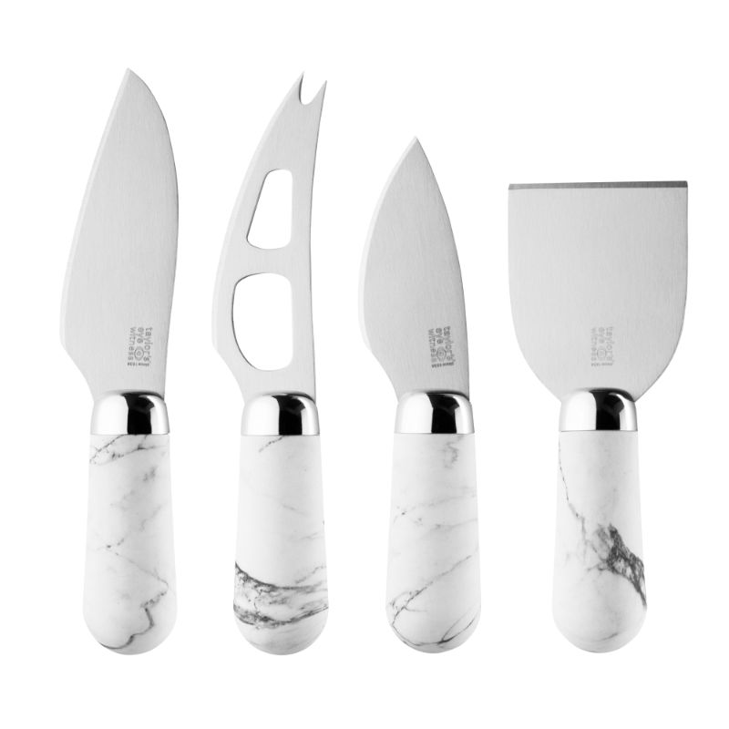 Cheese Knife Set - Taylors Brooklyn Chrome Marble (4pcs)
