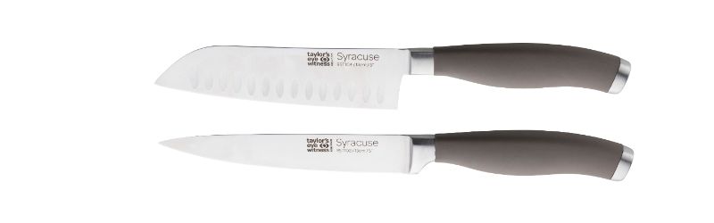 Small Kitchen Knife Set - Taylors Syracuse Grey (2pcs)