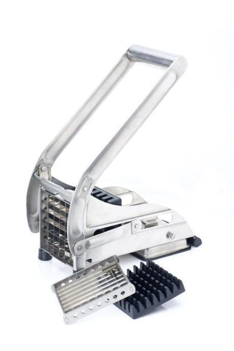 Taylors Twin Blade Professional Potato Chipper for perfectly uniform fries and chips, includes 9mm and 12mm blades.