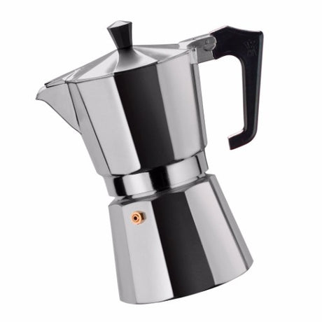 Pezzetti Italexpress Aluminium Coffee Maker 9C in red, perfect for brewing rich espresso for coffee lovers.