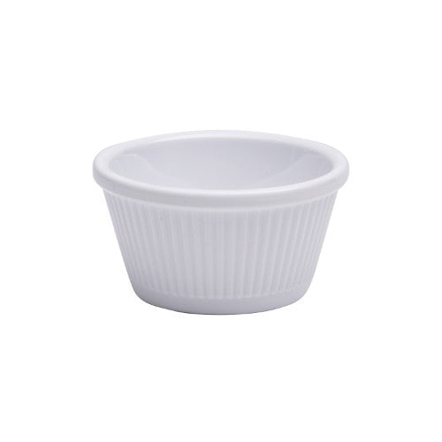 Ramekin - Jab Ribbed White 90ml