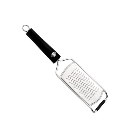 Ghidini Supersharp Universal Medium Grater designed for effortless grating of cheese, vegetables, and chocolate with ergonomic handle.
