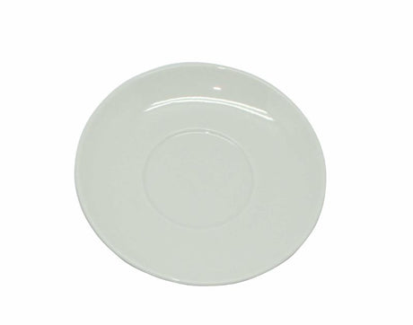 Elegant 12cm Rockingham Demitasse saucer, perfect for coffee cans, dishwasher and microwave safe for everyday use.