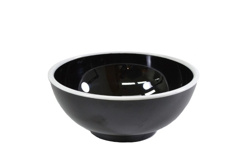 Bowl - Jab Vintage Black/White Rim Enamel Look 15cm - Set of 6