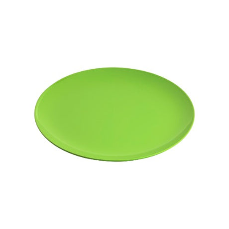 Set of 6 durable Gelato Lime melamine plates, perfect for stylish dining and practical use, microwave and dishwasher safe.