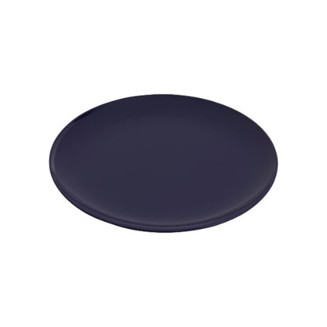 Set of 6 Jab Coupe Plates in Gelato Navy, durable melamine with a high lustrous finish, scratch-resistant and dishwasher safe.
