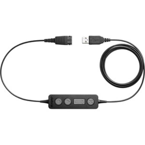 Jabra Link 260 USB Adapter - Quick Disconnect Cable for Headsets & Softphone Control