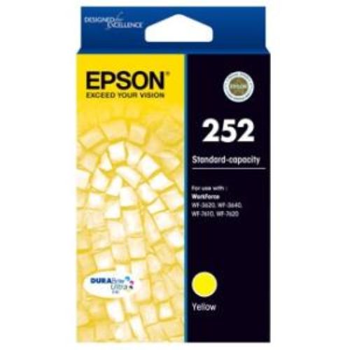 Epson DURABrite Ultra 252 Original Ink Cartridge - Yellow - Inkjet - 1 Pack