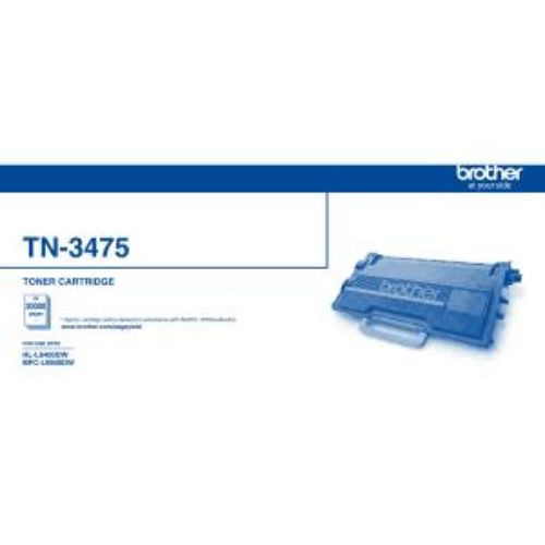 Brother TN3475 Ultra High Yield Black Toner Cartridge - 20,000 Pages for Laser Printers