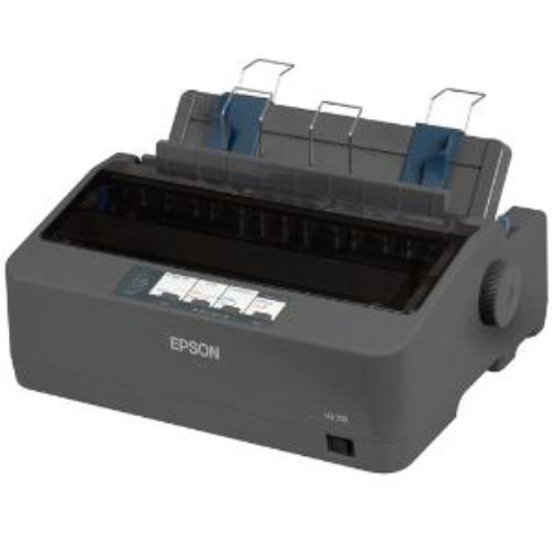 Epson LQ-350 Dot Matrix Printer, 24-pin, high-speed 416 cps, USB/Parallel/Serial, ideal for invoices and reports.