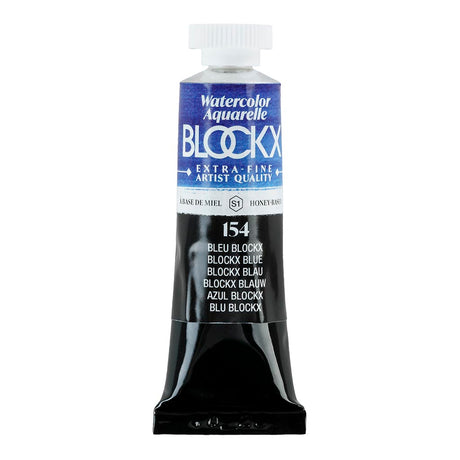 BLOCKX Watercolour Tube 15ml featuring rich, light-resistant Blockx Blue pigment for vibrant, long-lasting artwork.