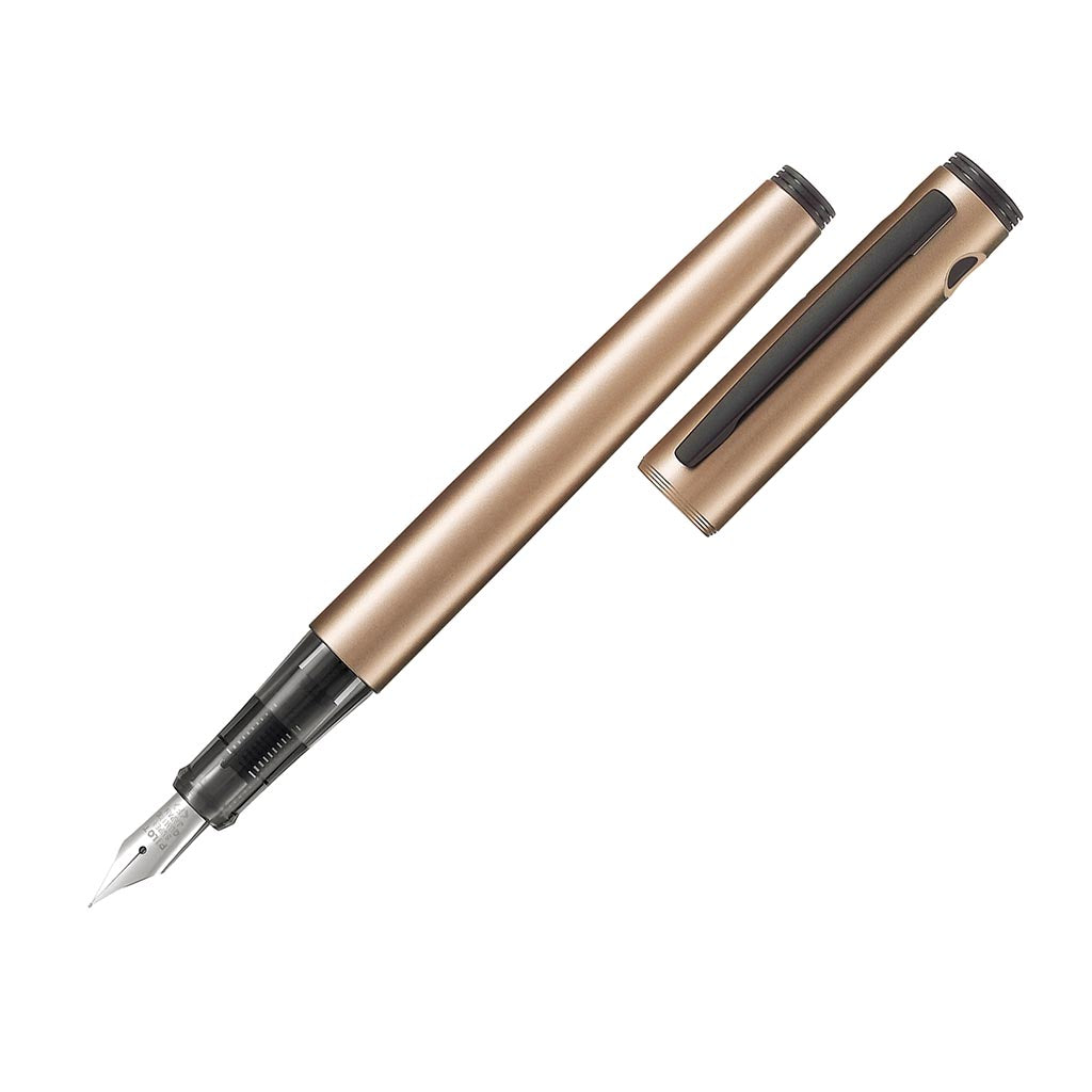 Pilot Explorer Fine Copper fountain pen with lightweight barrel and stainless steel nib, ideal for EDC and seamless writing.