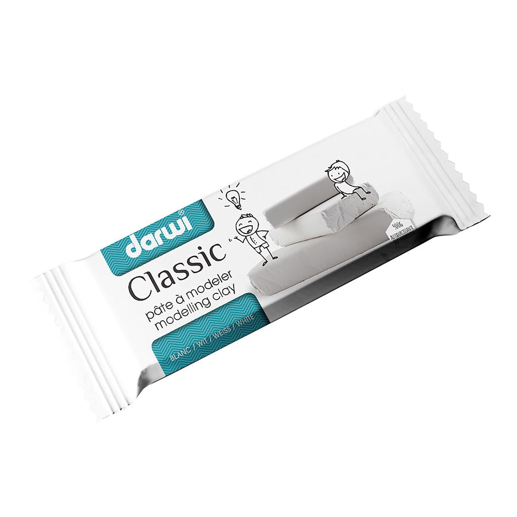 Darwi Modelling Clay 500g Classic White